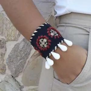 Brazalete barroco azul