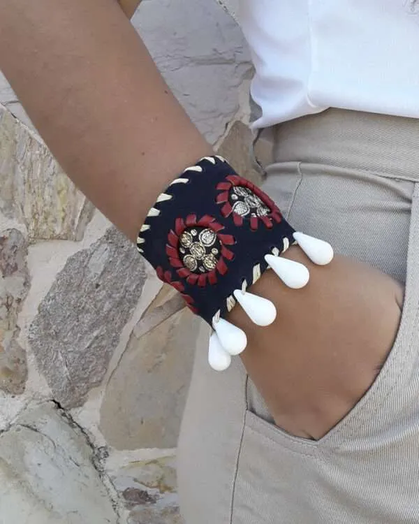 Brazalete barroco azul