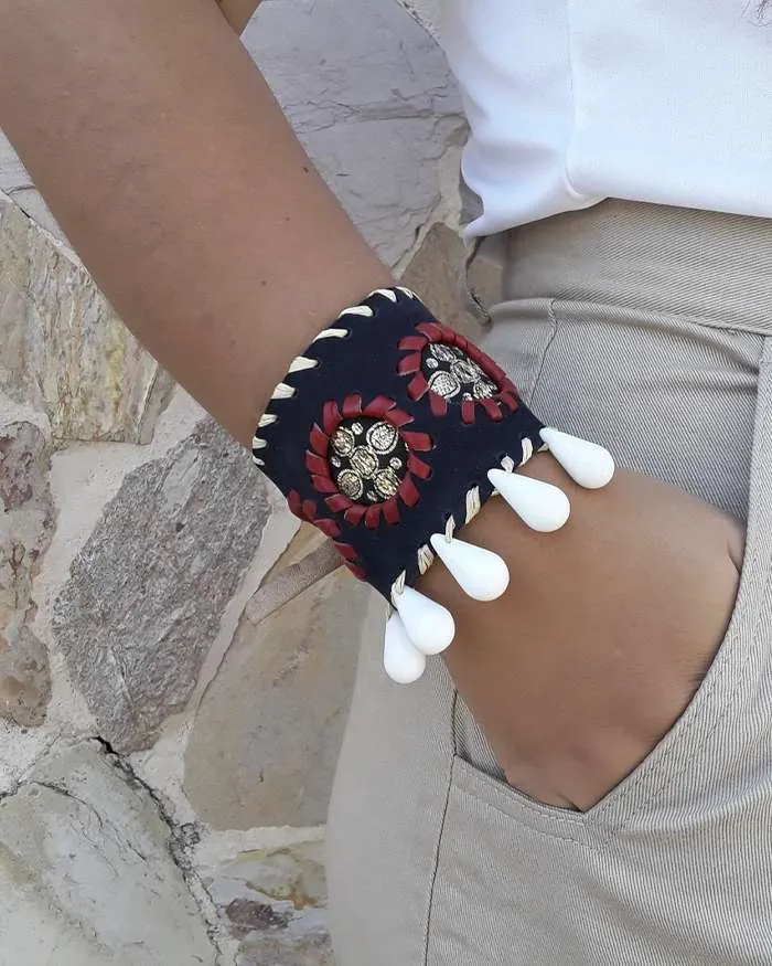 Brazalete barroco azul