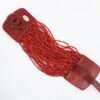 Brazalete de mostacilla checa rojo