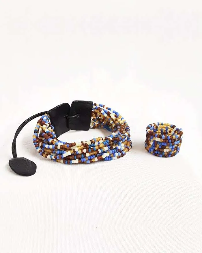 Brazalete de mostacillas mediterráneo