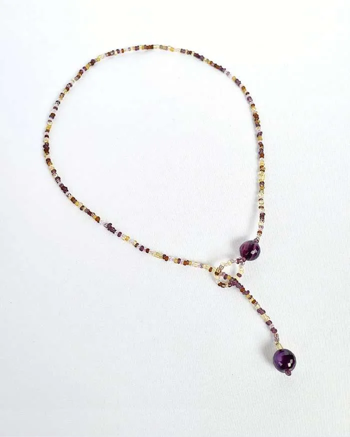 Gargantilla ojal amatista
