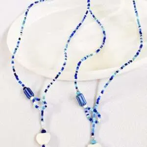Gargantilla ojal corazón blanco