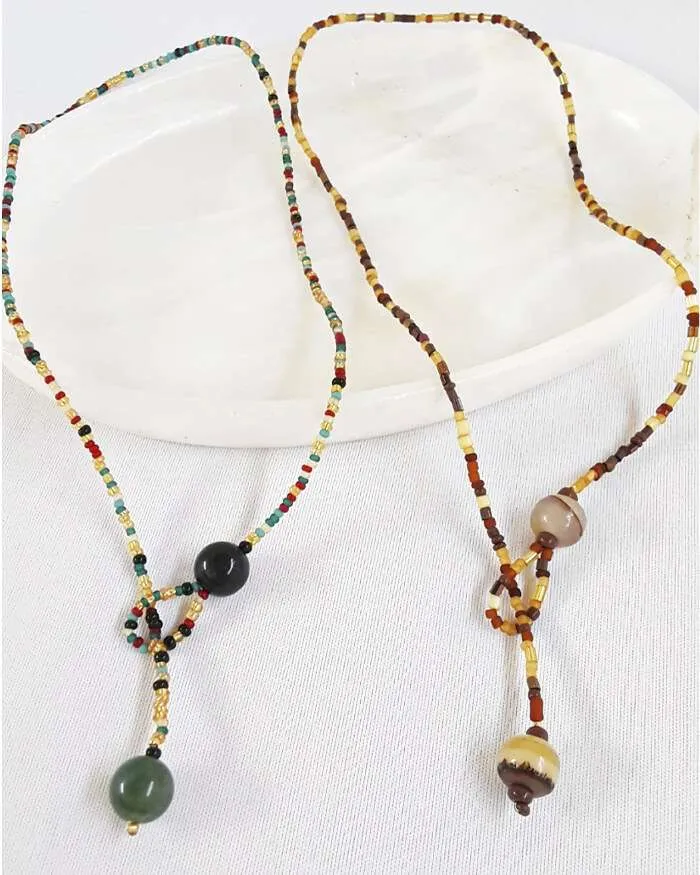 Gargantilla ojal jade-onix