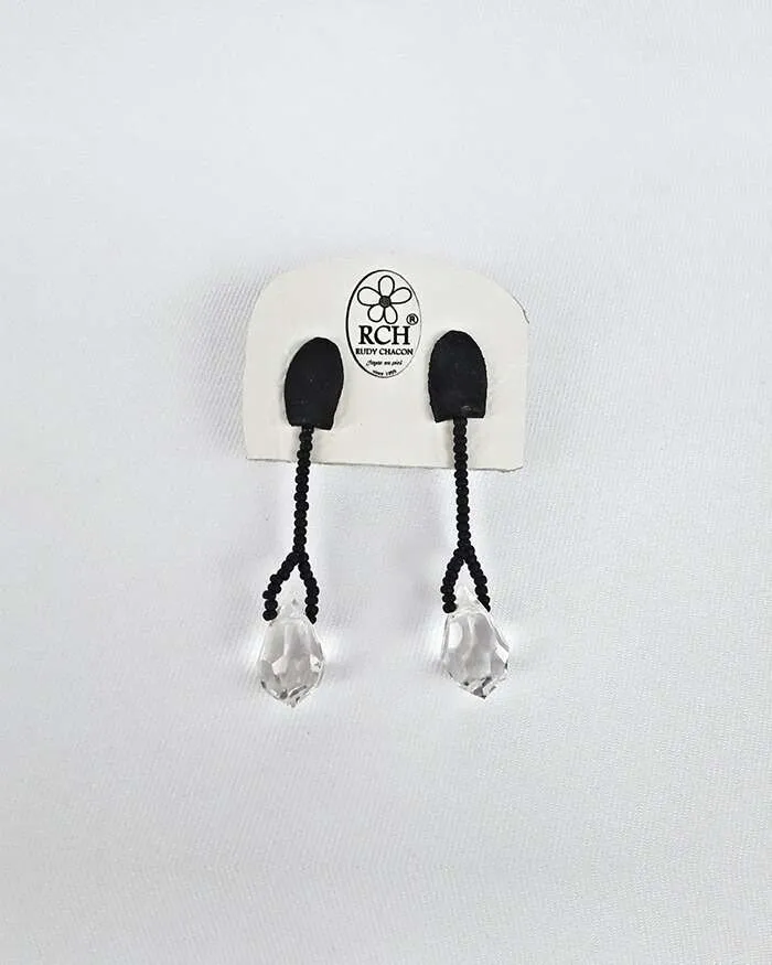 Aretes gota de cristal