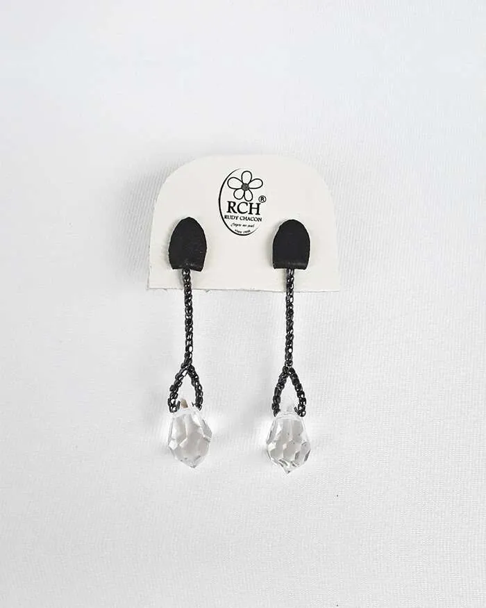 Aretes gota de cristal - pieza exclusiva