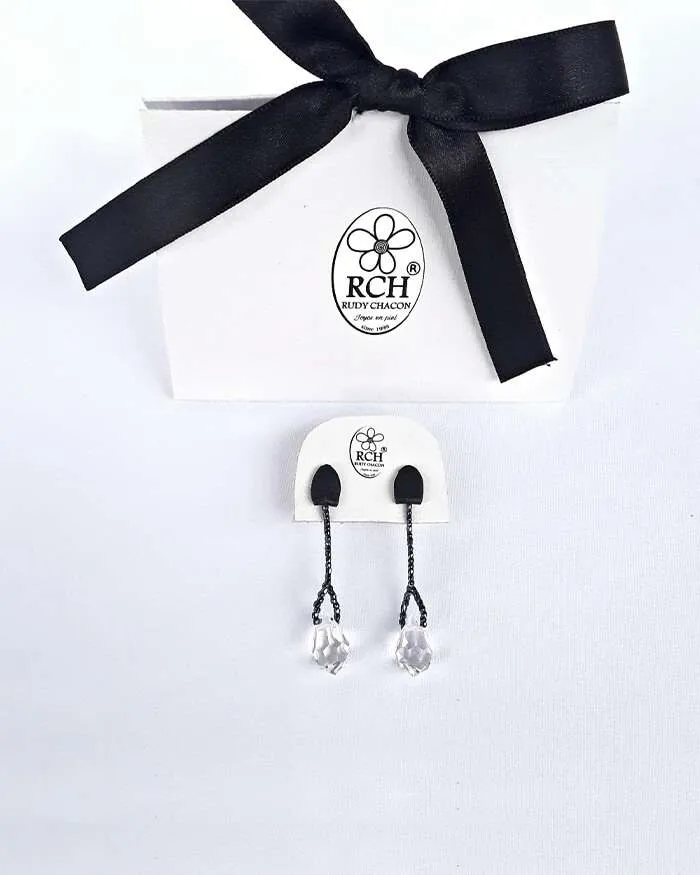 Aretes gota de cristal - pieza exclusiva