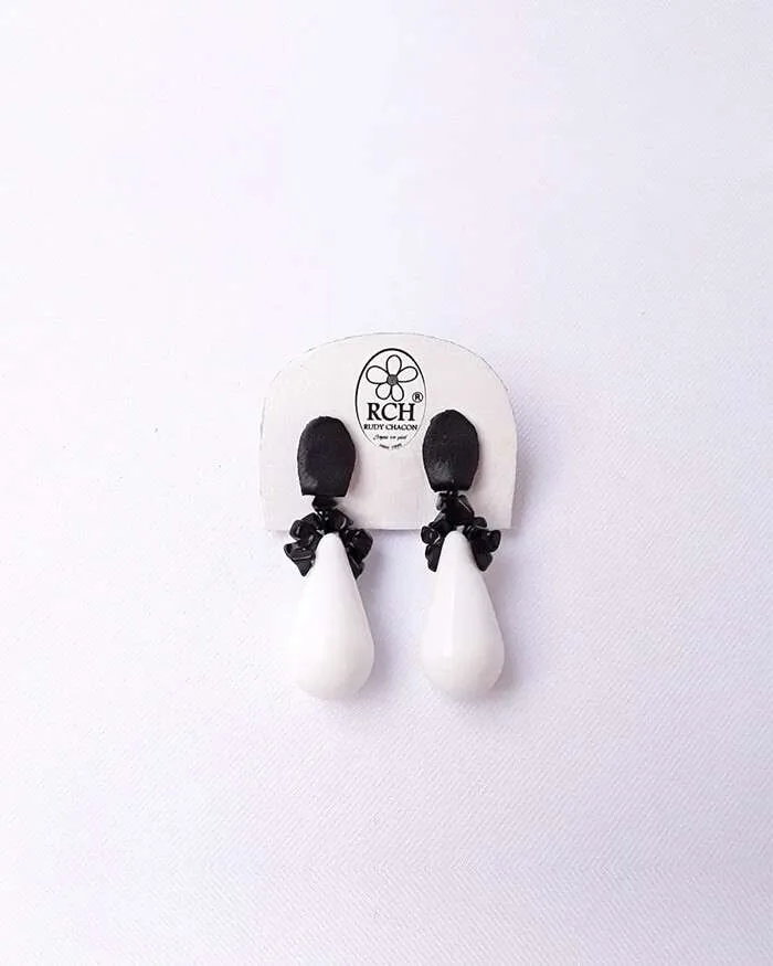Aretes gotas de porcelana japonesa